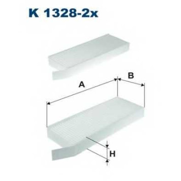 Фильтр салонный FILTRON K1328-2x