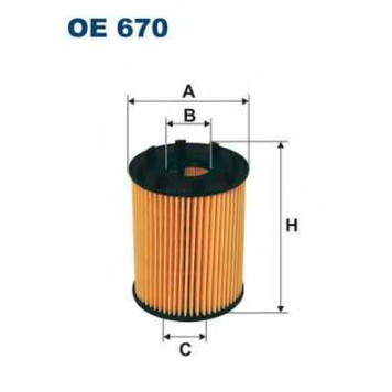 FILTRON OE 670 - фильтр масляный