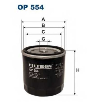 Фильтр масляный FILTRON OP554
