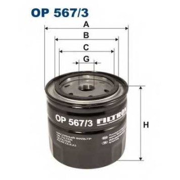 Фильтр масляный FILTRON OP567/3