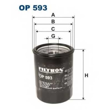 Фильтр масляный FILTRON OP593