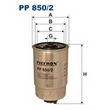 Фильтр топливный FILTRON PP850/2