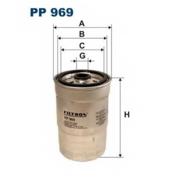 Фильтр топливный FILTRON PP969