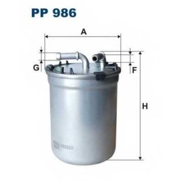 Фильтр топливный FILTRON PP986