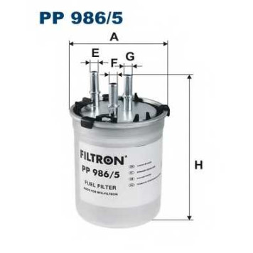 Фильтр топливный FILTRON PP986/5