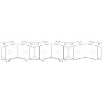 Колодки тормозные дисковые передний для NISSAN PATROL(Y62) <b>FIT FP0030</b>