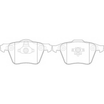 Колодки тормозные дисковые передний для AUDI A4, A6, A8 / CHEVROLET VECTRA / FORD FOCUS / MAZDA 3 / OPEL SIGNUM, VECTRA / SAAB 9-3, 9-3X / VOLVO C30, C70, S40, S60, S80, V40, V50, V70, XC90 <b>FIT FP0213</b>