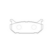Колодки тормозные дисковые задний для MAZDA 626(GE,GF), MX-6(GE), XEDOS 6(CA) <b>FIT FP0584</b>