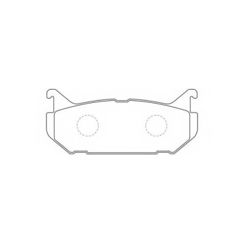 Колодки тормозные дисковые задний для MAZDA 626(GE,GF), MX-6(GE), XEDOS 6(CA) <b>FIT FP0584</b>