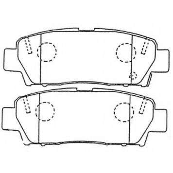 Колодки тормозные дисковые задний для TOYOTA AVALON(MCX1#), CROWN(GS13#, JZS13#, LS13#, YS13#) <b>FIT FP0672</b>