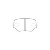 Колодки тормозные дисковые передний для SUZUKI GRAND VITARA(FT), VITARA(ET,TA) <b>FIT FP0680</b>