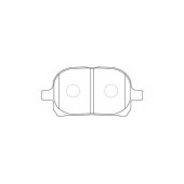 Колодки тормозные дисковые передний для LEXUS ES / TOYOTA AVALON, CAMRY, GAIA, HARRIER, MARK, NADIA, PREVIA, WINDOM <b>FIT FP0707</b>