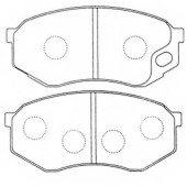 Колодки тормозные дисковые передний для MITSUBISHI CANTER(FB#, FB4#, FB6#, FE#, FE4#, FE5#, FE6#, FG#) <b>FIT FP0735</b>