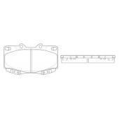 Колодки тормозные дисковые передний для TOYOTA FORTUNER(GGN5#, GGN6#, KUN5#, KUN6#, LAN5#, TGN5#, TGN6#), HILUX(GGN#, KUN#, LAN#, TGN#) <b>FIT FP0799</b>