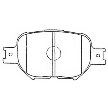 Колодки тормозные дисковые передний для TOYOTA ALLION, BREVIS, CAMRY, CELICA, COROLLA, CROWN, MARK, MATRIX, OPA, VEROSSA, VISTA <b>FIT FP0817</b>