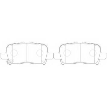 Колодки тормозные дисковые задний <b>FIT FP0865</b>