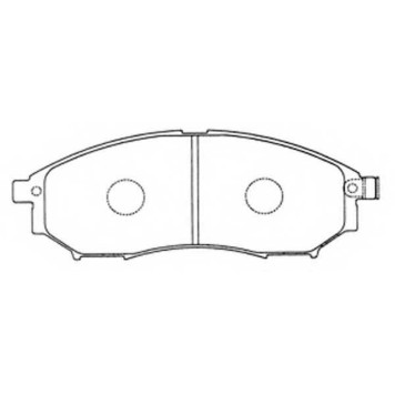 Колодки тормозные дисковые передний для INFINITI EX, G, M, M35, M37 / NISSAN CEDRIC, CIMA, GLORIA, MURANO, NAVARA, PATHFINDER, QASHQAI / RENAULT KOLEOS <b>FIT FP0888</b>