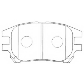 Колодки тормозные дисковые передний для LEXUS RX(MCU15) / TOYOTA HARRIER(ACU1#,MCU1#,SXU1#) <b>FIT FP0930</b>