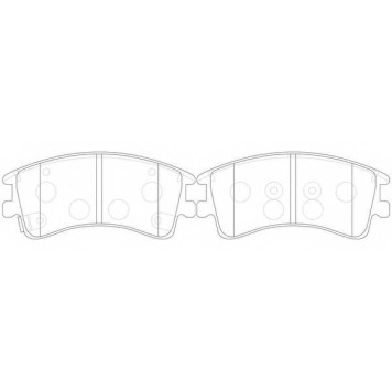 Колодки тормозные дисковые передний для MAZDA 6(GG,GY) <b>FIT FP0957</b>