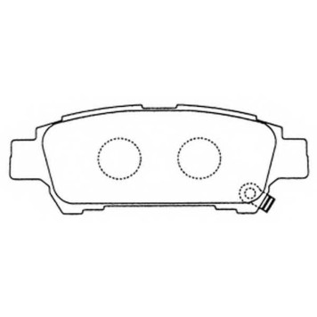 Колодки тормозные дисковые задний для TOYOTA ALPHARD, AVENSIS, ISIS, PREVIA <b>FIT FP0995</b>