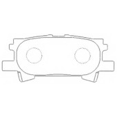 Колодки тормозные дисковые задний для LEXUS RX(GSU3#, MCU3#, MHU3#) / TOYOTA HARRIER(ACU3#, GSU3#, MCU3#, MHU3#), KLUGER(#ACU2#, #MCU2#) <b>FIT FP0996</b>