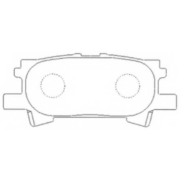 Колодки тормозные дисковые задний для LEXUS RX(GSU3#, MCU3#, MHU3#) / TOYOTA HARRIER(ACU3#, GSU3#, MCU3#, MHU3#), KLUGER(#ACU2#, #MCU2#) <b>FIT FP0996</b>