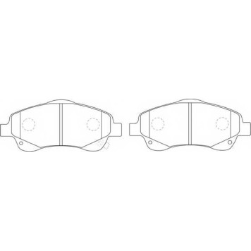 Колодки тормозные дисковые передний для TOYOTA AVENSIS(T25, T25#), COROLLA(CDE12#, R1#, ZDE12#, ZER#, ZZE12#) <b>FIT FP1046</b>