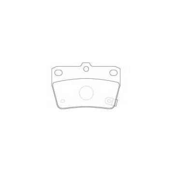 Колодки тормозные дисковые задний для CHERY J11, TIGGO 3 / TOYOTA RAV 4(ACA2#, CLA2#, SXA1#, XA2#, ZCA2#) <b>FIT FP1051</b>