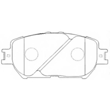 Колодки тормозные дисковые передний для DAIHATSU ALTIS / TOYOTA CAMRY SOLARA, CAMRY, CROWN, ISIS, MARK, WISH <b>FIT FP1052</b>