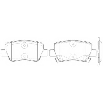 Колодки тормозные дисковые задний для TOYOTA AVENSIS(ADT27,ZRT27) <b>FIT FP1081</b>