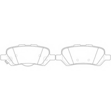 Колодки тормозные дисковые задний для TOYOTA VENZA(AGV1#,GGV1#) <b>FIT FP1097</b>