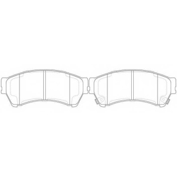 Колодки тормозные дисковые передний для MAZDA 6(GG,GH) <b>FIT FP1164</b>