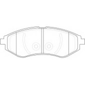 Колодки тормозные дисковые передний для CHEVROLET AVEO(T200,T250,T255,T300), COBALT, KALOS / DAEWOO AVEO, KALOS(KLAS) <b>FIT FP1269</b>