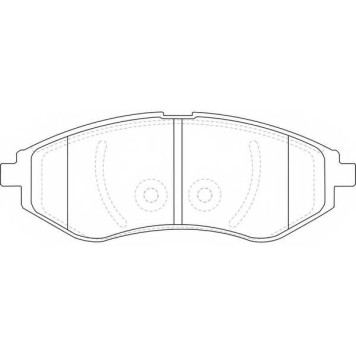Колодки тормозные дисковые передний для CHEVROLET AVEO(T200,T250,T255,T300), COBALT, KALOS / DAEWOO AVEO, KALOS(KLAS) <b>FIT FP1269</b>