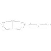Колодки тормозные дисковые задний для LEXUS GS(GRL1#,GWL1#), IS(AVE3#,GSE3#), RX(AGL1#,GGL1#,GYL1#) / TOYOTA PRIUS PLUS(ZVW4#) <b>FIT FP1391</b>
