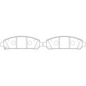 Колодки тормозные дисковые передний для TOYOTA VENZA(AGV1#,GGV1#) <b>FIT FP1401</b>