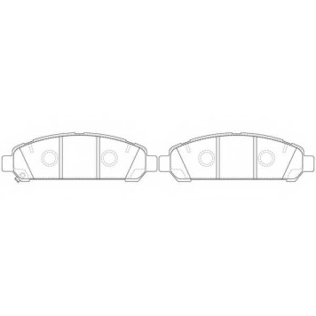 Колодки тормозные дисковые передний для TOYOTA VENZA(AGV1#,GGV1#) <b>FIT FP1401</b>