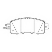 Колодки тормозные дисковые передний для NISSAN TEANA(J33) <b>FIT FP1650</b>