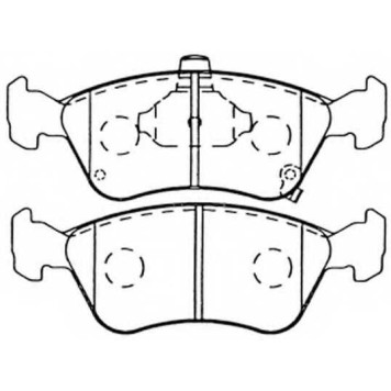 Колодки тормозные дисковые передний для TOYOTA AVENSIS(#T22#), CORONA <b>FIT FP1822</b>