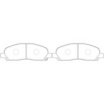 Колодки тормозные дисковые передний для MITSUBISHI GRANDIS(N8#,N9#) <b>FIT FP3134</b>
