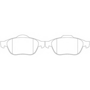 Колодки тормозные дисковые передний для RENAULT CLIO, ESPACE, GRAND, LAGUNA, MEGANE, SCENIC, VEL SATIS <b>FIT FP3347</b>