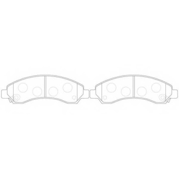 Колодки тормозные дисковые передний <b>FIT FP3402</b>