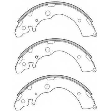 Комплект тормозных колодок задний для HONDA ACCORD(CB,CC), AIRWAVE, CAPA, CIVIC(EP,EU,EV), CR(RD), HR(GH), SMX / SUZUKI CARRY(FD), JIMNY(FJ) <b>FIT FT0627</b>