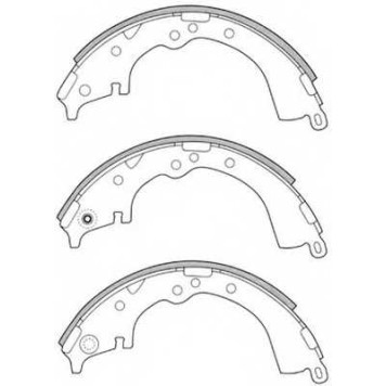 Комплект тормозных колодок задний для TOYOTA HILUX(GGN#,KUN#,LAN#,TGN#) <b>FIT FT1196</b>