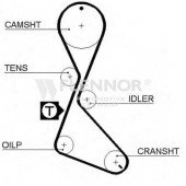 Ремень ГРМ FLENNOR 0003431 / 4029V