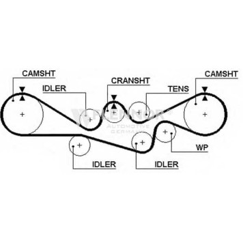 Ремень ГРМ FLENNOR 0004073 / 4130
