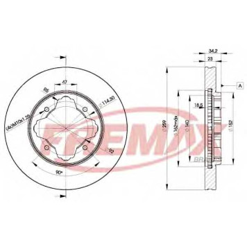 Тормозной диск FREMAX BD-0836