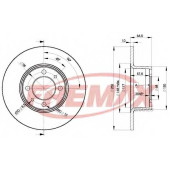 Тормозной диск FREMAX BD-1070