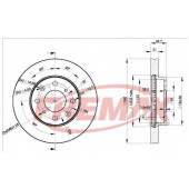 Тормозной диск FREMAX BD-1701