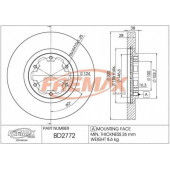 Тормозной диск FREMAX BD-2772